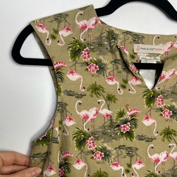 Paul & Joe sister flamingo shift mini dress - Picture 2 of 6